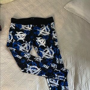 Constantly Varied Gear Blue and Black Patterned Leggings